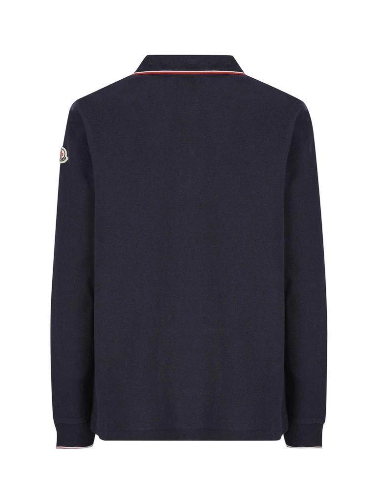 商品Moncler|Moncler Enfant Button Detailed Long-Sleeved Polo Shirt,价格¥872,第2张图片详细描述