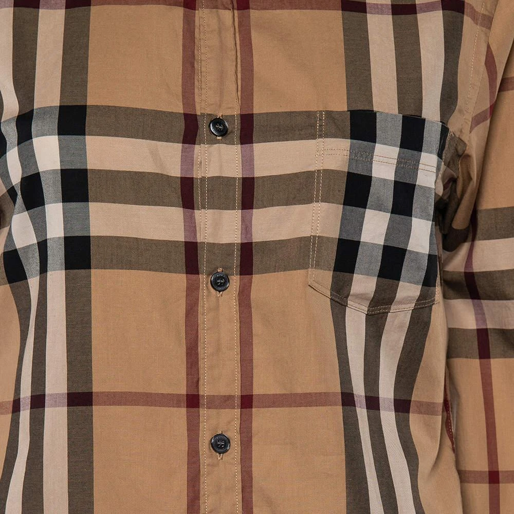 商品[二手商品] Burberry|Buberry Brit Brown Checkered Cotton Button Front Long Sleeve Shirt S,价格¥984,第4张图片详细描述