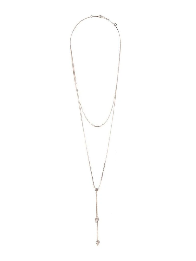 商品Alexander McQueen|Alexander Mcqueen Womens Silver Necklace,价格¥2932,第1张图片