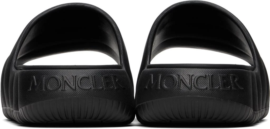 商品Moncler|黑色 Lilo Quilted EVA 拖鞋,价格¥2605,第2张图片详细描述