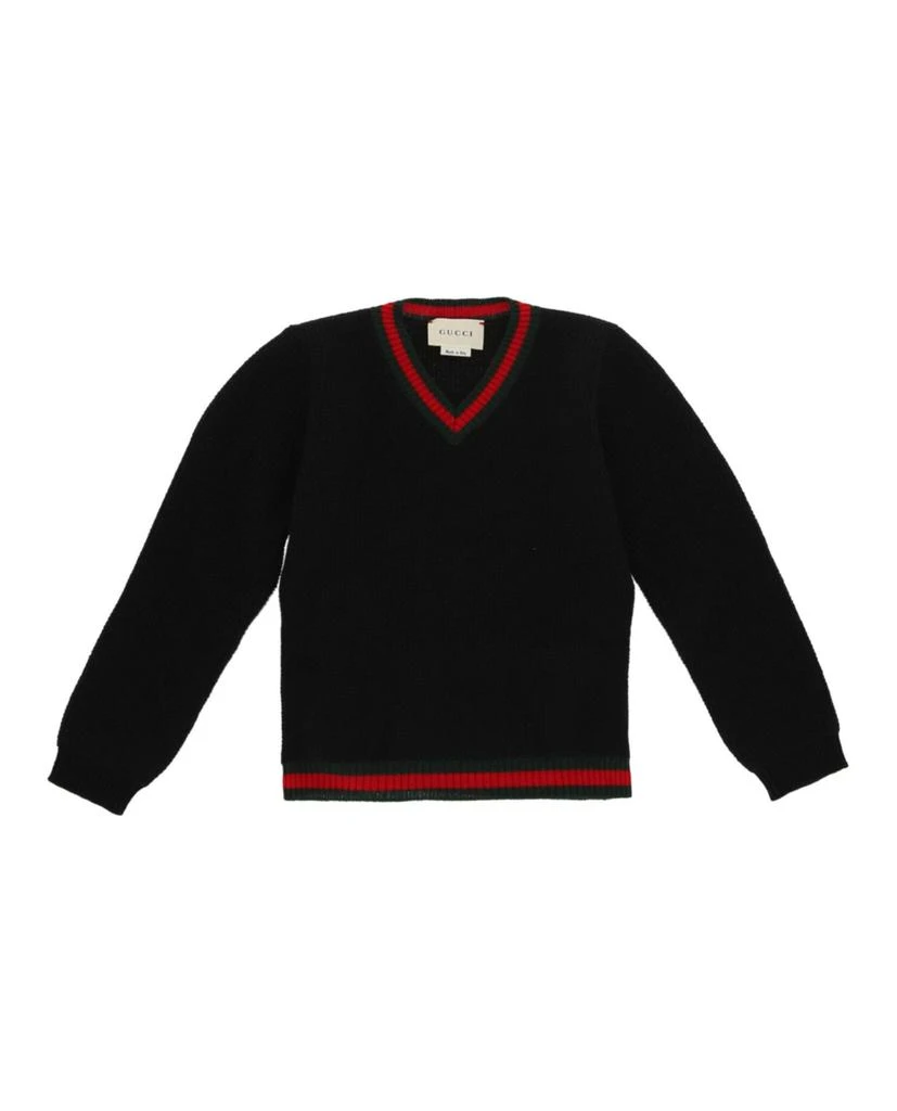 商品Gucci|Kids Web Striped Sweater,价格¥675,第1张图片