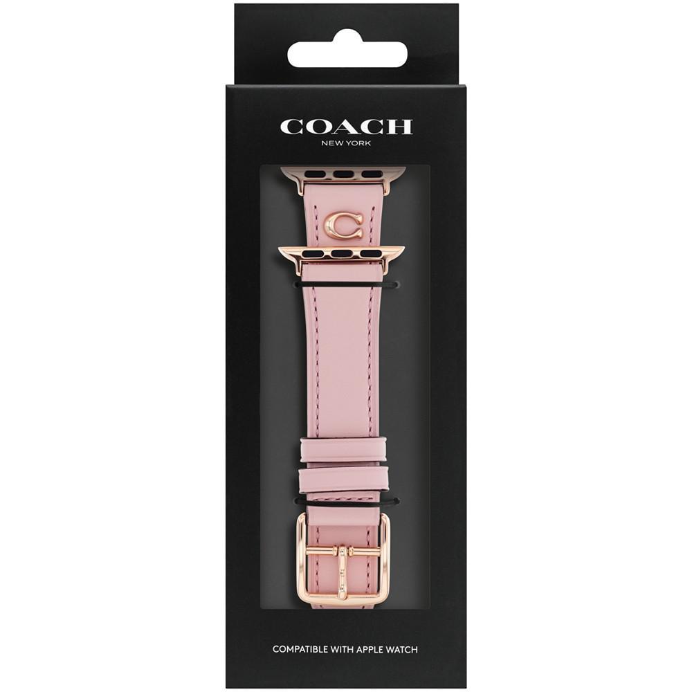 商品Coach|Blush Leather Apple Strap, 38, 40, 41mm,价格¥691,第4张图片详细描述