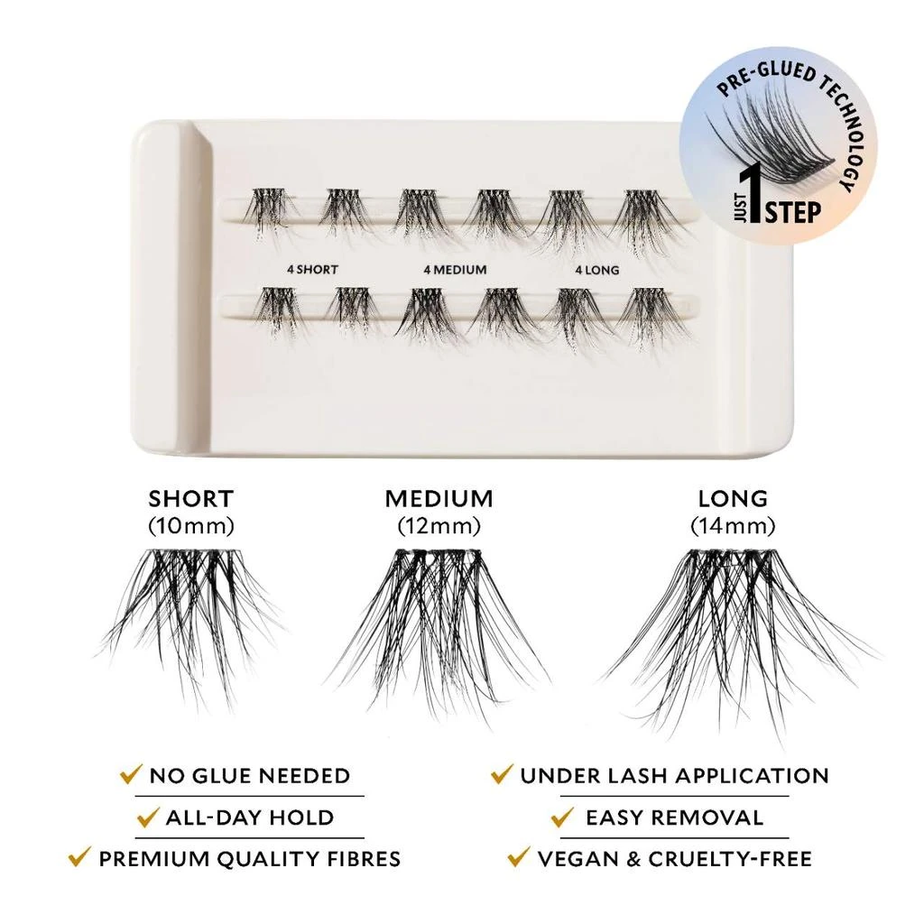 商品Velour Lashes|Velour-Xtensions™ Self-Stick Lash Clusters,价格¥98,第1张图片详细描述