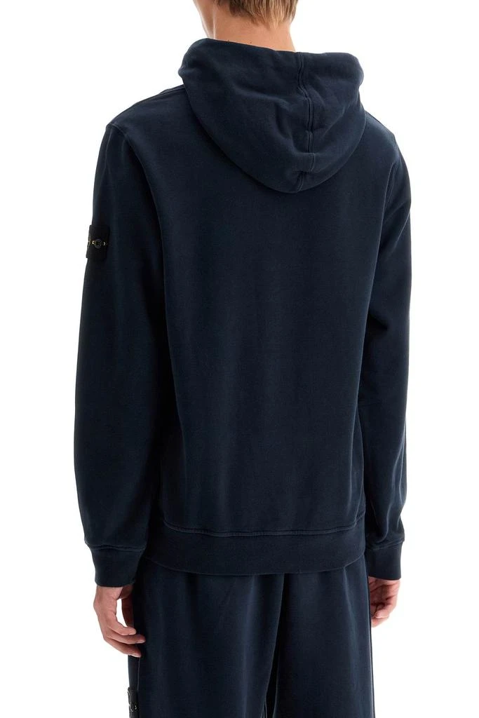 商品Stone Island|organic cotton hoodie with hood,价格¥1435,第3张图片详细描述