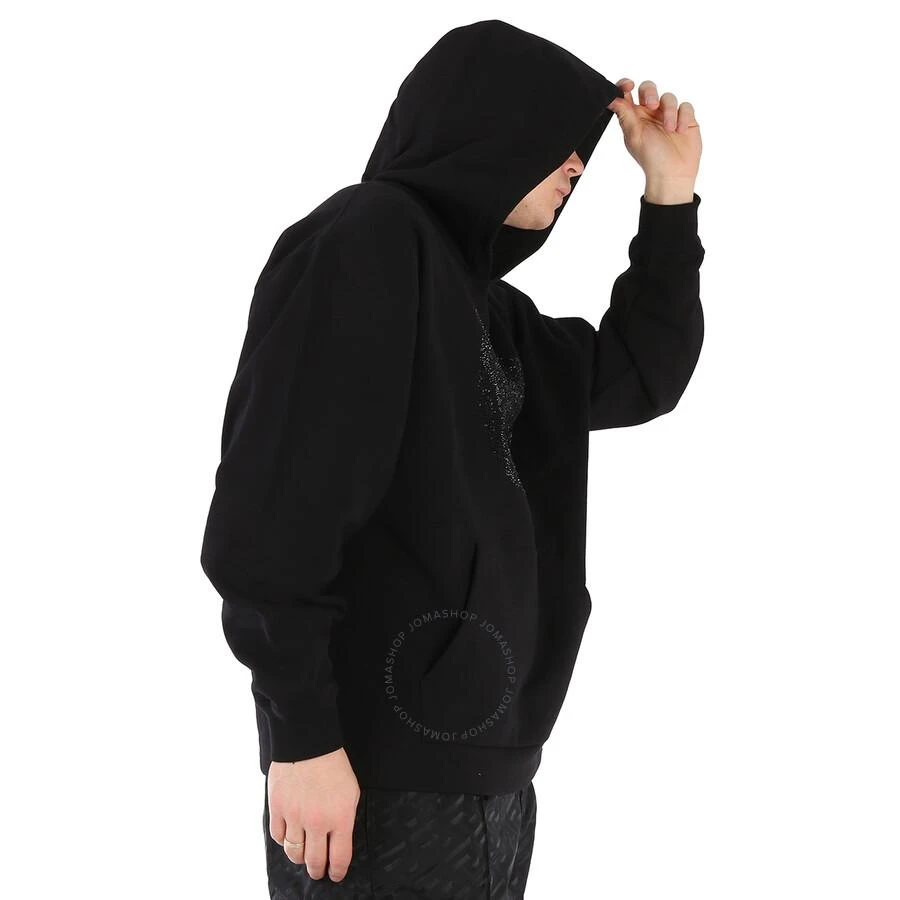 商品Versace|Men's Black Embellished Medusa-Print Hoodie,价格¥4109,第2张图片详细描述