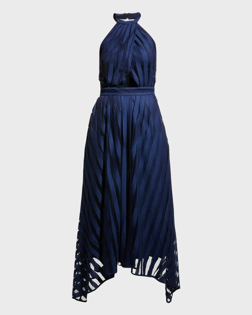 商品AMUR|Leonie Crossover Halter Midi Dress,价格¥1701,第2张图片详细描述