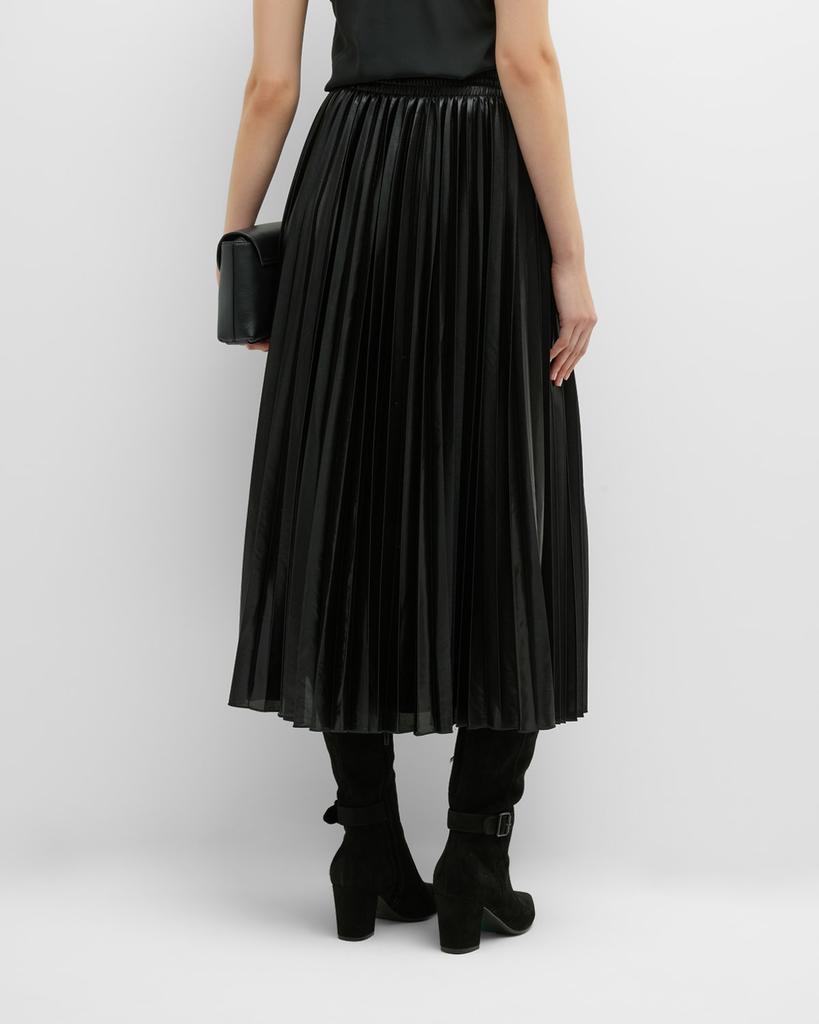 Quincy Pleated Jersey Midi Skirt商品第6张图片规格展示