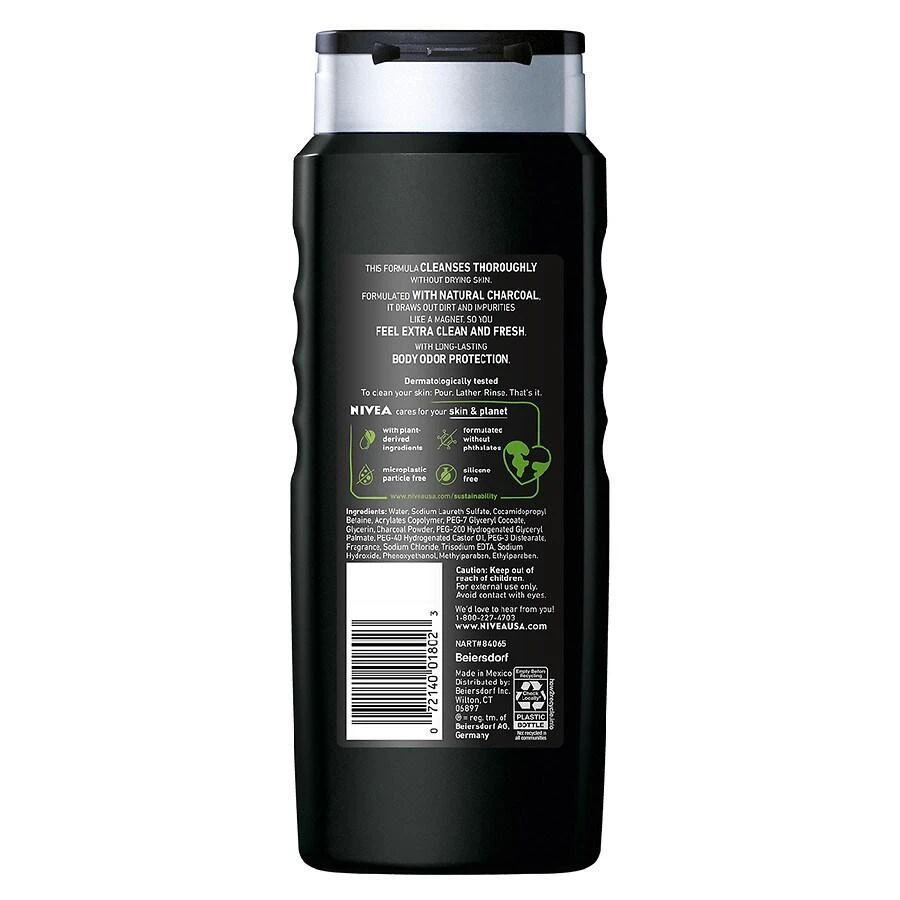 商品Nivea Men|DEEP Active Clean Charcoal Body Wash,价格¥42,第4张图片详细描述