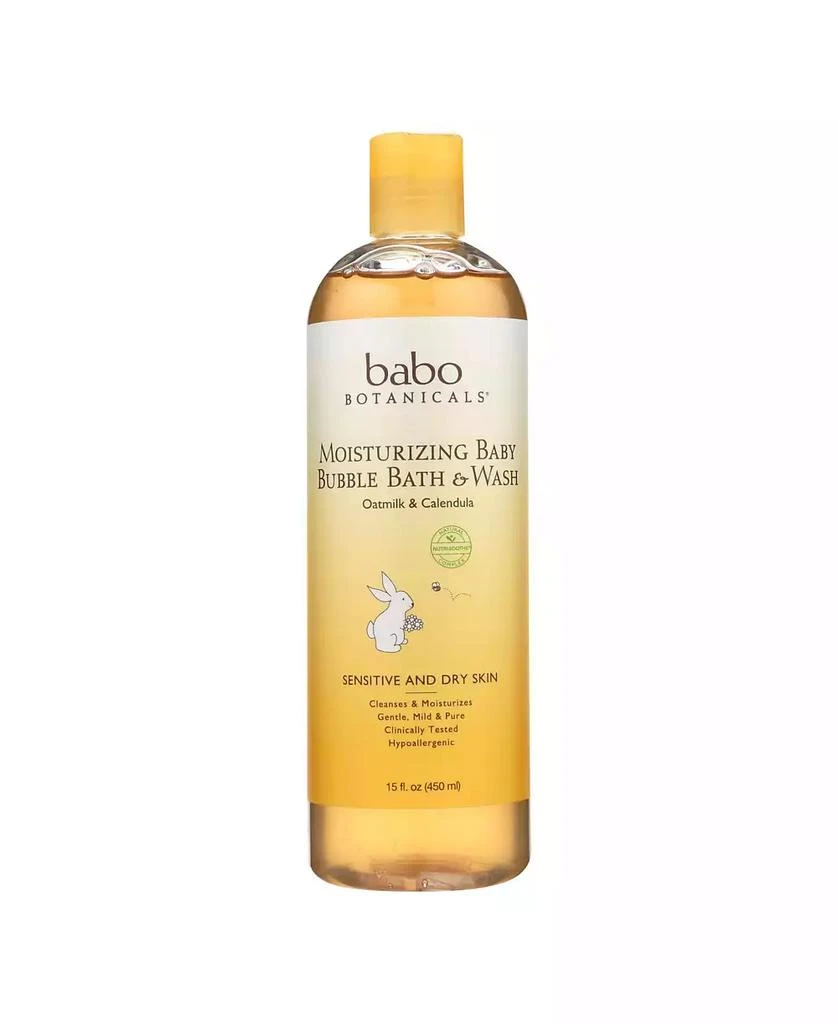 商品Babo Botanicals|Kids Baby Bubble Bath and Wash - Moisturizing - Oatmilk - 15 oz,价格¥288,第1张图片