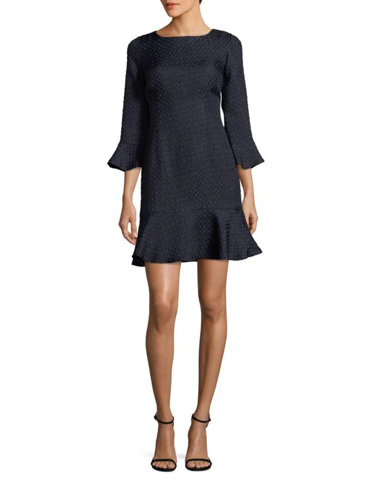 商品Karl Lagerfeld Paris|Crepe Dotted Velvet Sheath Dress,价格¥396,第1张图片