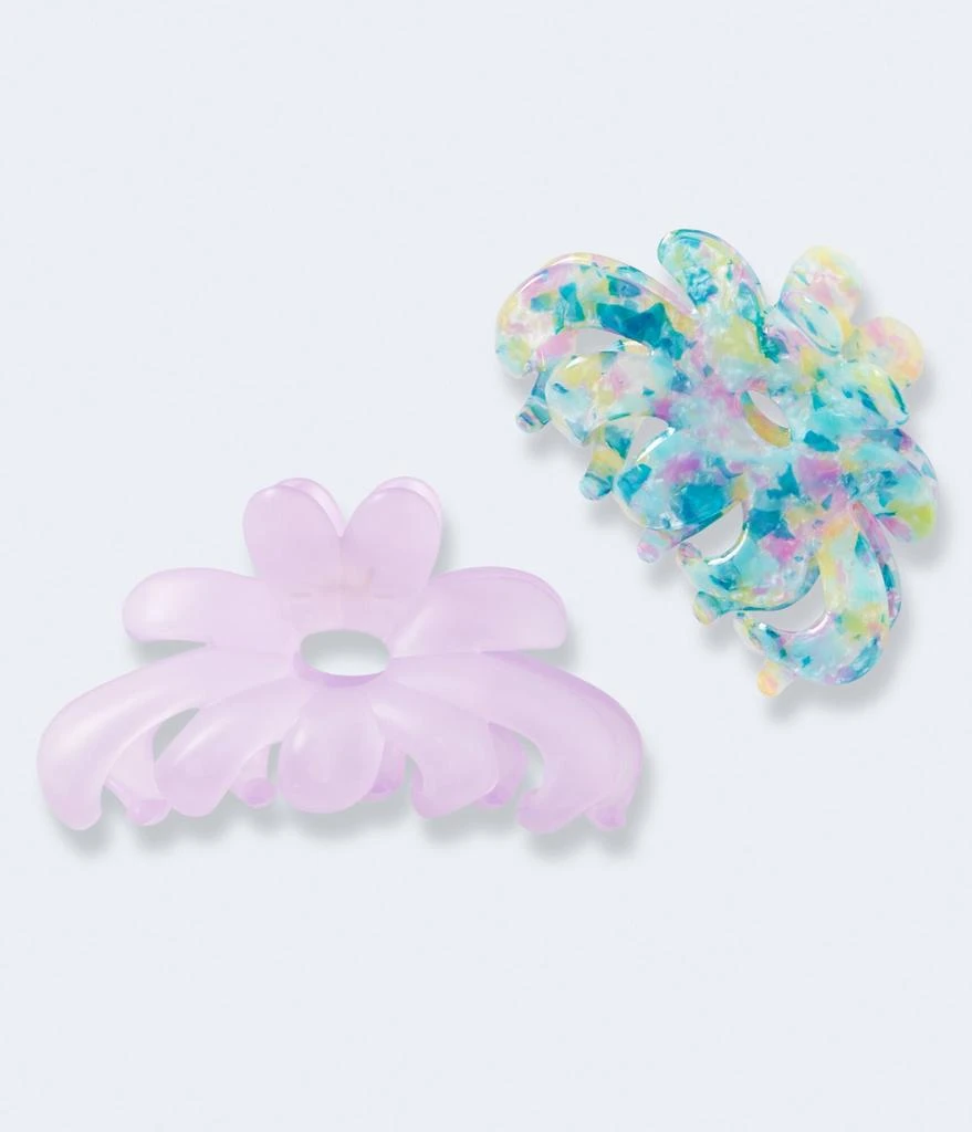 商品Aeropostale|Aeropostale Floral Claw Hair Clip 2-Pack,价格¥52,第1张图片