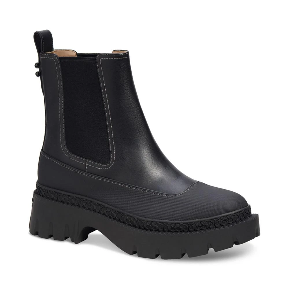 商品Coach|Women's Jalya Lug-Sole Pull-On Chelsea Boots,价格¥2078,第1张图片