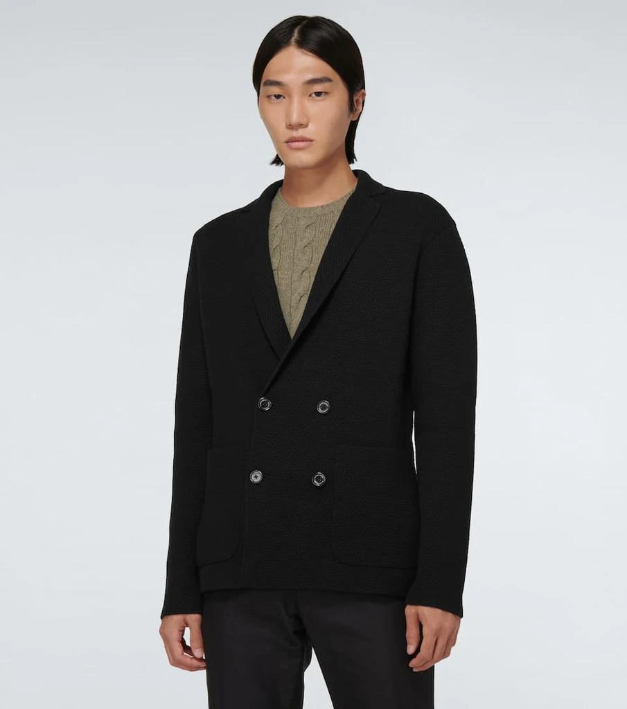 商品Ralph Lauren|Double-breasted wool-blend blazer,价格¥7013,第3张图片详细描述