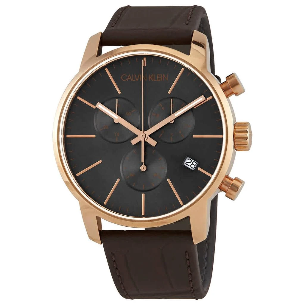 商品Calvin Klein|City Chronograph Quartz Black Dial Men's Watch K2G276G3,价格¥801,第1张图片