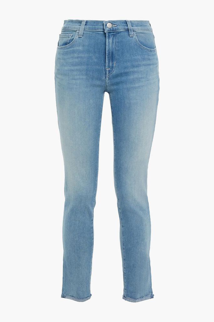 811 cropped faded mid-rise skinny jeans商品第3张图片规格展示