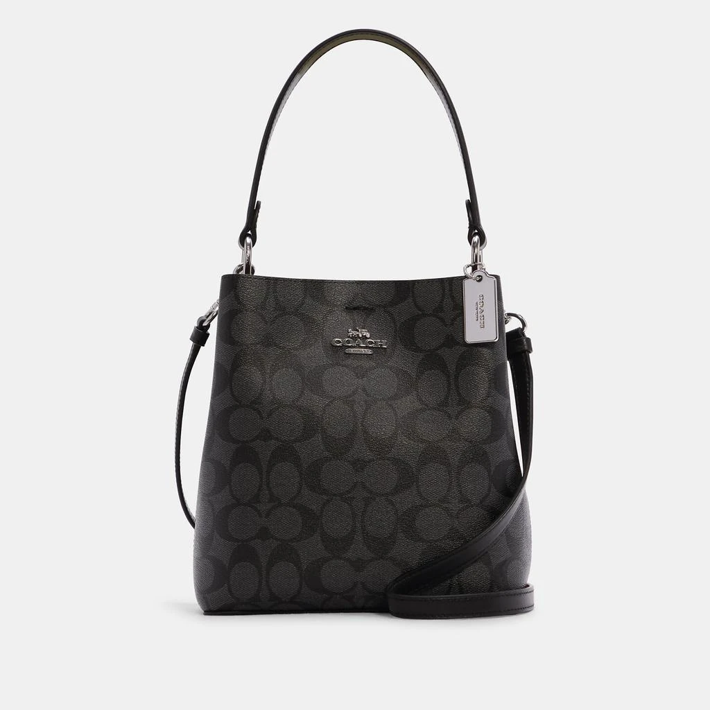 商品Coach|Coach Outlet Small Town Bucket Bag In Signature Canvas,价格¥999,第1张图片