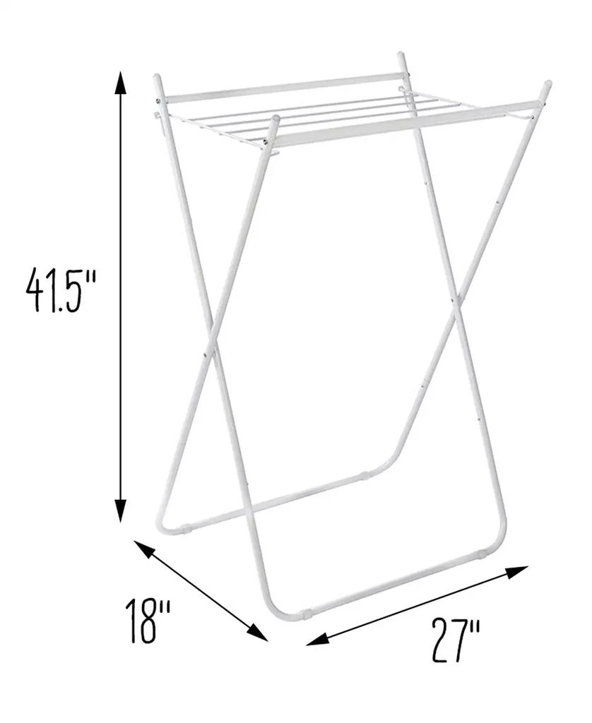 商品Honey Can Do|White Metal Collapsible Clothes Drying Rack,价格¥448,第4张图片详细描述