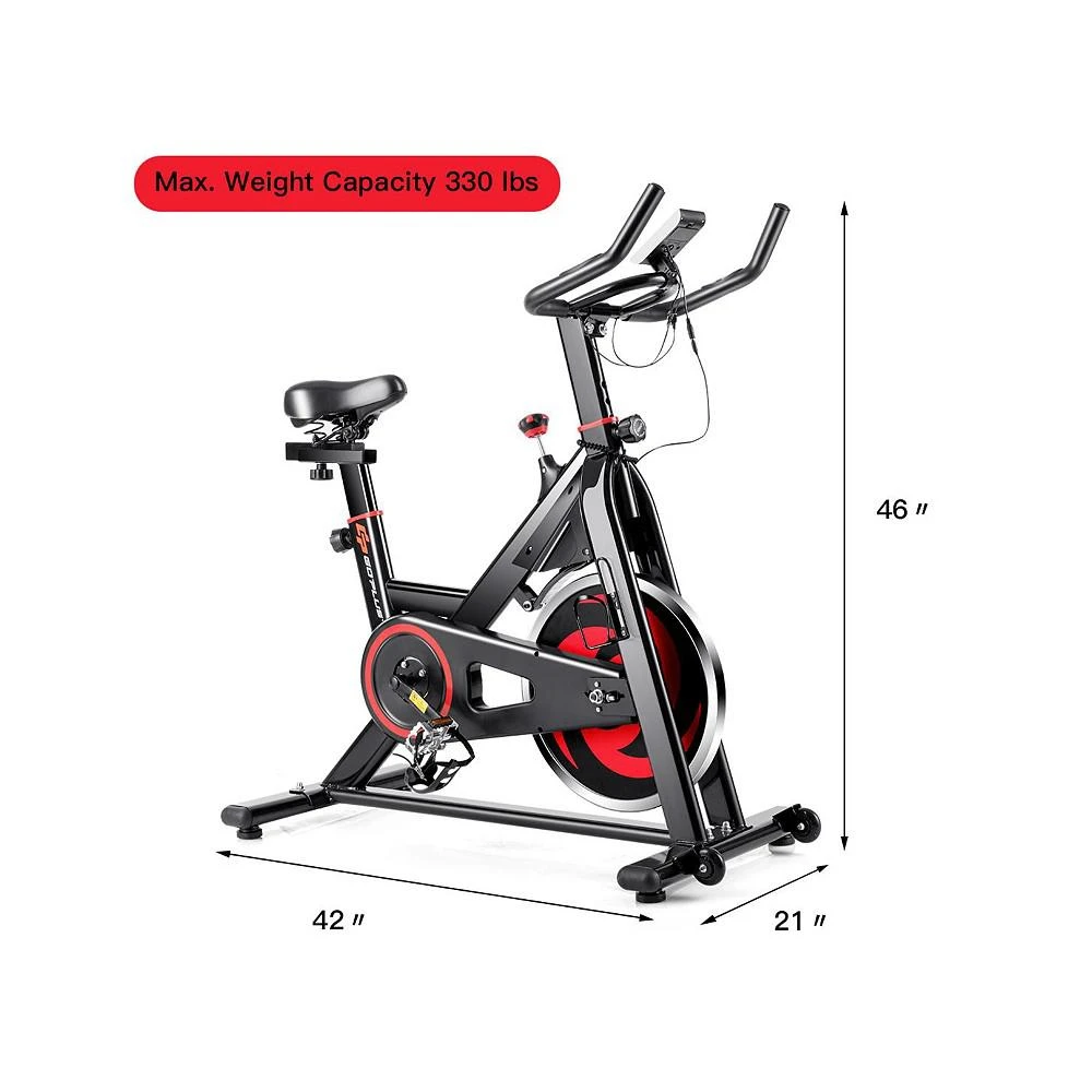 商品Costway|Stationary Exercise Magnetic Cycling Bike 30Lbs Flywheel,价格¥1630,第3张图片详细描述