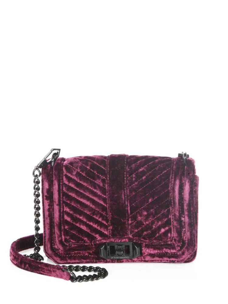 商品Rebecca Minkoff|小号丝绒斜跨包,价格¥585,第1张图片