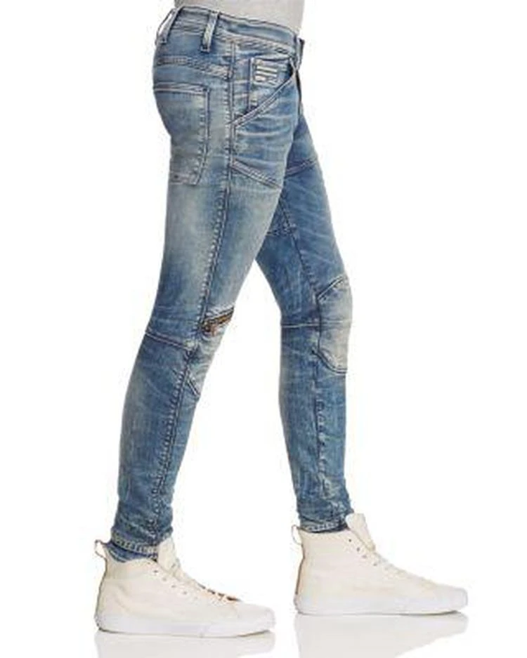 商品G-Star|5620 3D Distressed Super Slim Jeans in Light Aged,价格¥977,第2张图片详细描述