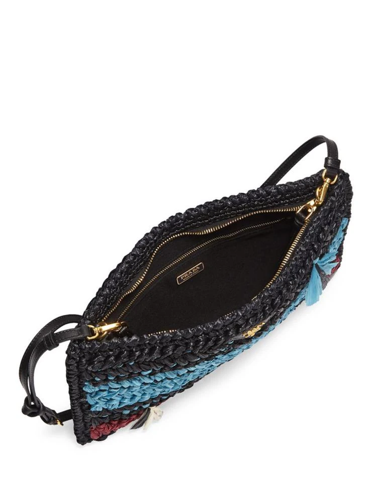 商品Prada|Prada - Knit Raffia Crossbody Bag,价格¥4433,第2张图片详细描述