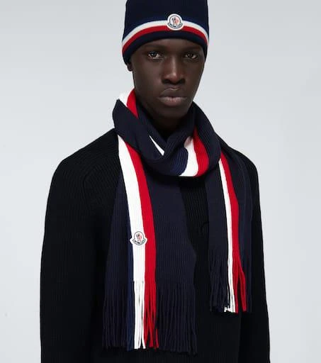 商品Moncler|Wool ribbed scarf,价格¥1938,第2张图片详细描述