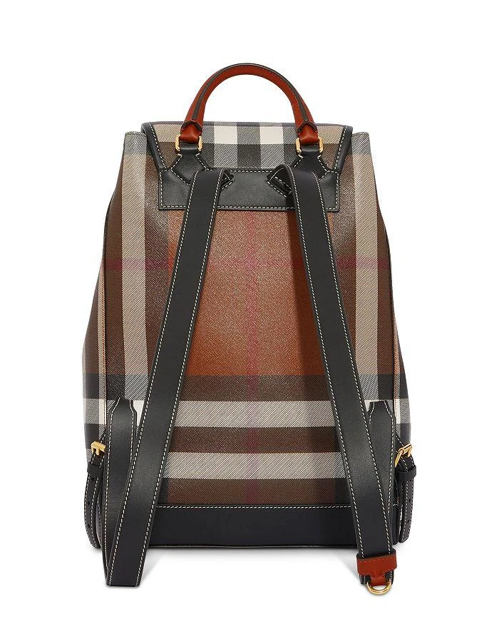 商品Burberry|Check and Leather Backpack,价格¥14581,第5张图片详细描述