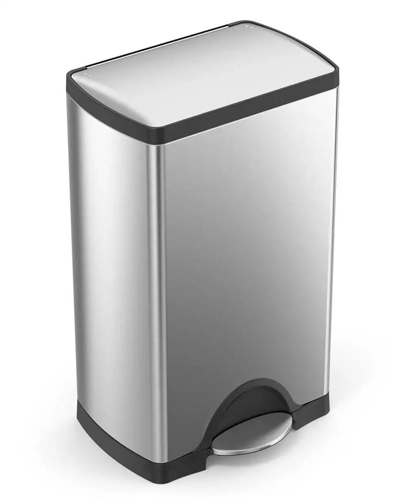 商品simplehuman|38-Liter Deluxe Rectangular Step Trash Can,价格¥780,第1张图片