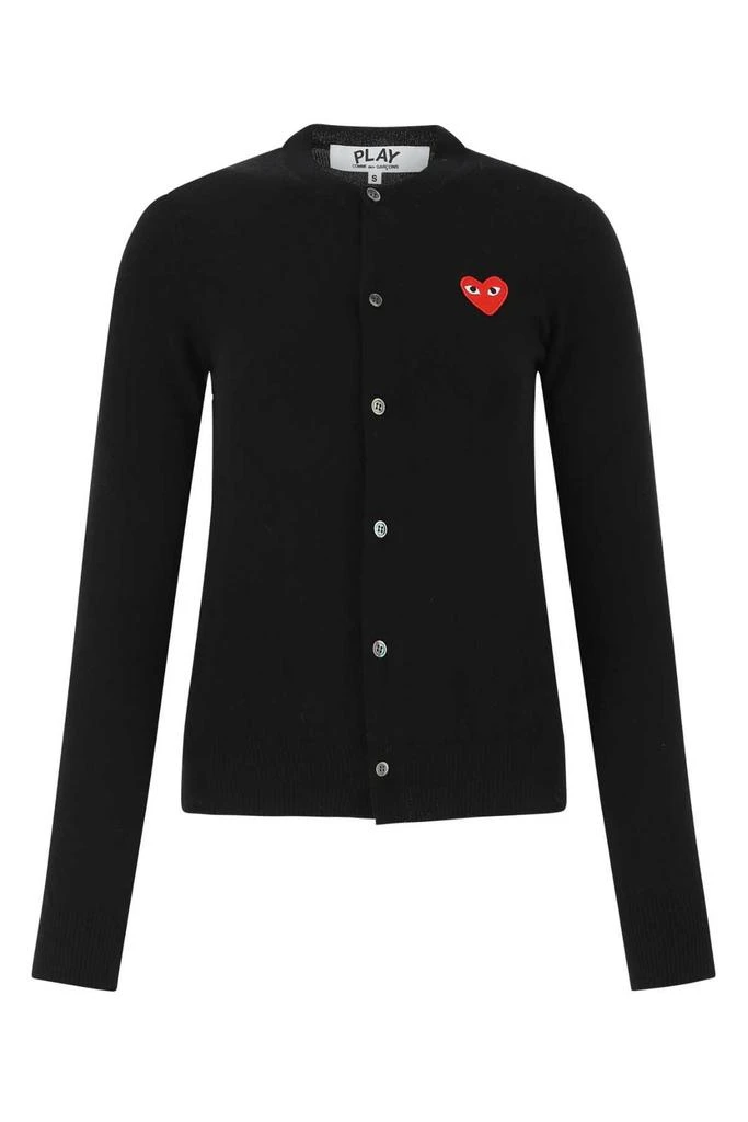 Comme des Garçons Play Comme des Garçons Play Heart Logo Embroidered Buttoned Cardigan 1