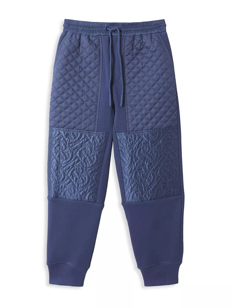 商品Burberry|Little Boy's & Boy's Monogram-Quilted Jogger Pants,价格¥1636,第1张图片
