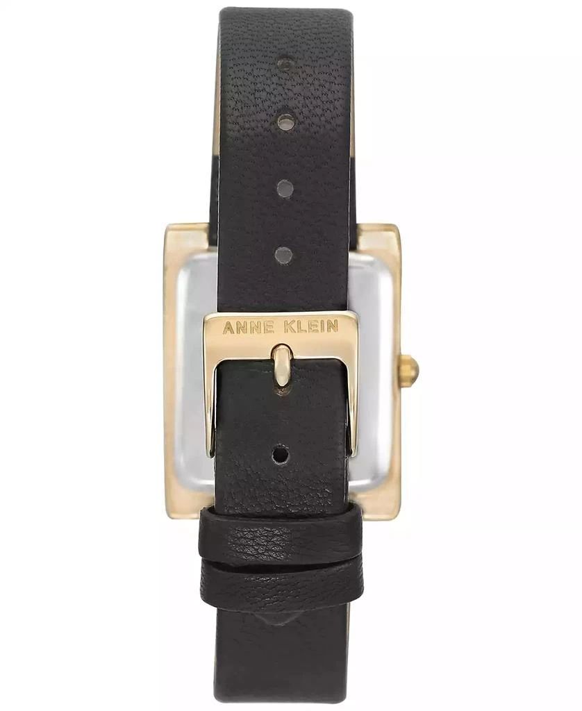 商品Anne Klein|安妮克莱恩 女士女表女款 黑色皮革表带手表,价格¥387,第3张图片详细描述