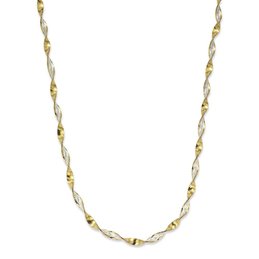 商品Giani Bernini|18" Twist Link Chain Necklace in 18K Gold over Sterling Silver, Created for Macy's,价格¥300,第1张图片