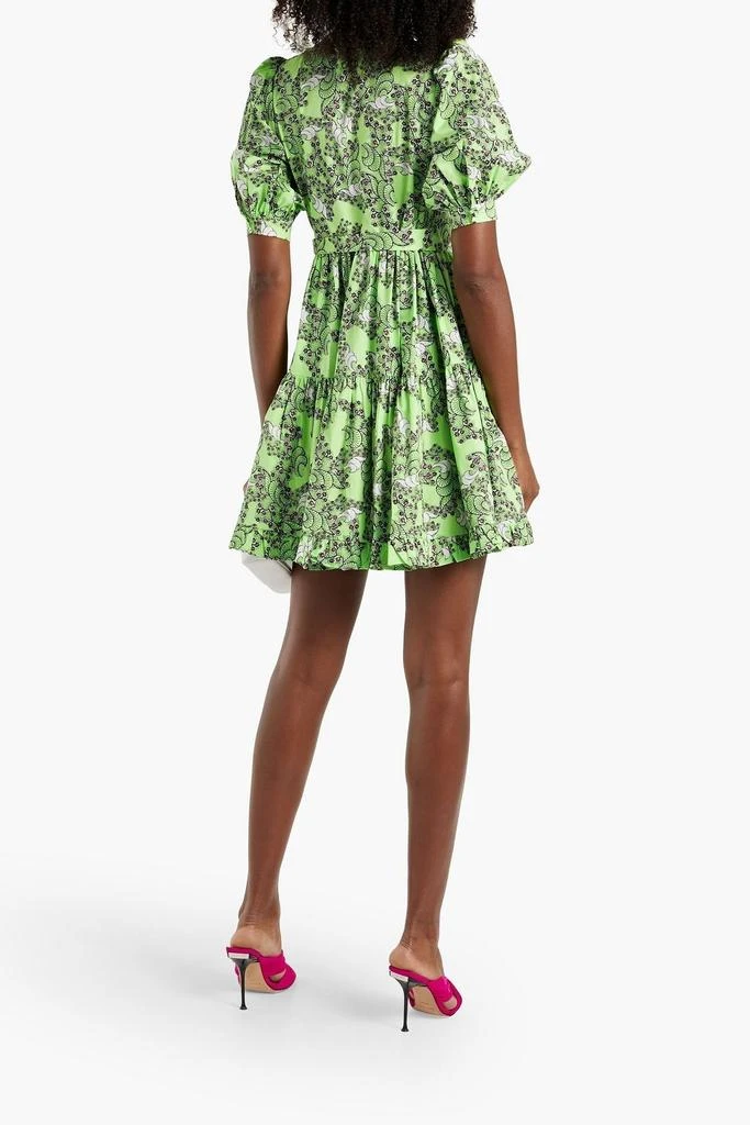 商品Diane von Furstenberg|Roberta ruffled printed cotton-blend poplin mini dress,价格¥840,第3张图片详细描述