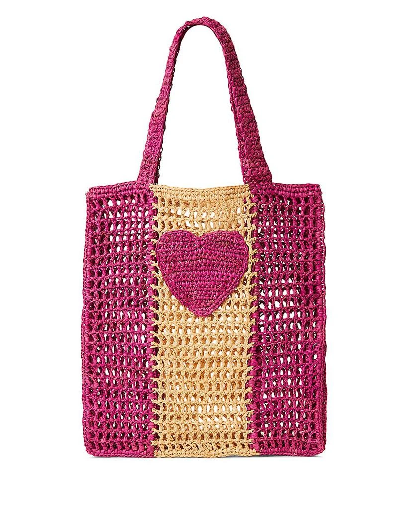 商品BTB Los Angeles|Heart Stripe Large Tote,价格¥388,第1张图片详细描述