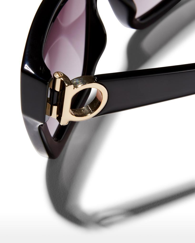 商品Salvatore Ferragamo|Rectangular Bio-Injected Plastic Sunglasses,价格¥1898,第7张图片详细描述