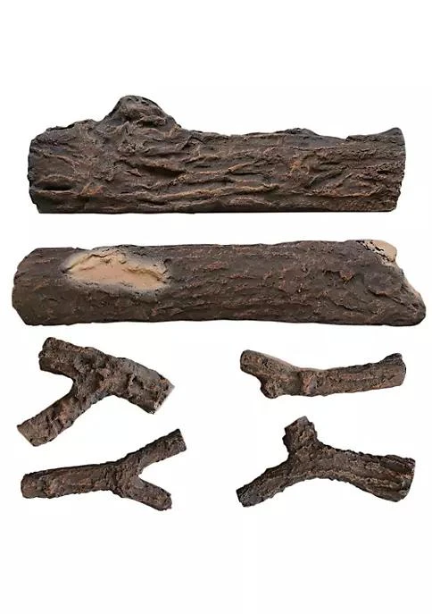 商品Proman Products|Products Modern Durable Alpine Artificial Fire Logs   6 Pieces 22Long X 10Short,价格¥958,第2张图片详细描述