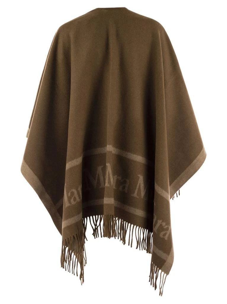 商品Max Mara|Max Mara Logo Detailed Fringed Cape,价格¥3754,第2张图片详细描述