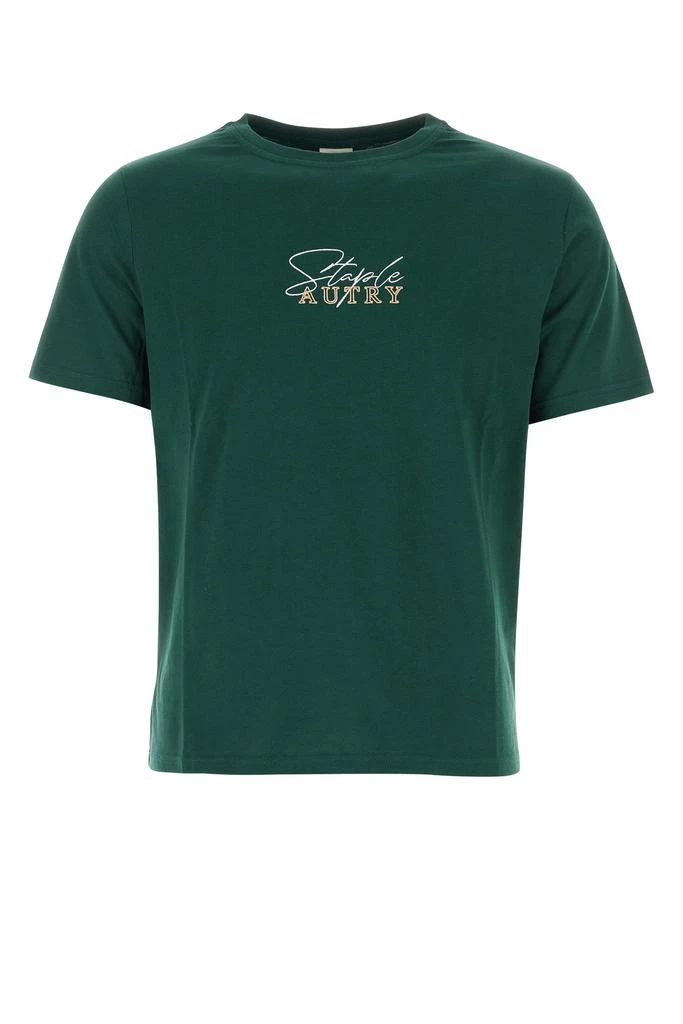 商品Autry|Bottle green cotton Autry X Jeff Staple t-shirt,价格¥666,第1张图片