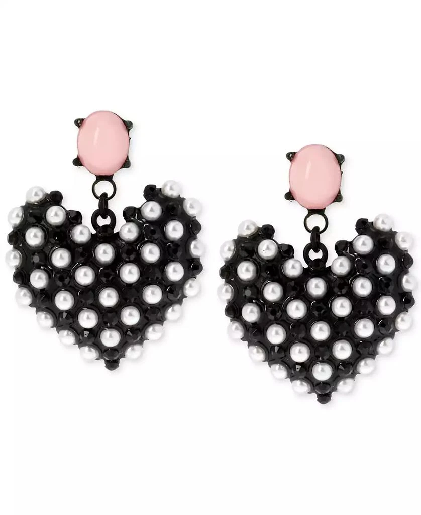 商品Betsey Johnson|人造珍珠心形耳饰,价格¥263,第1张图片