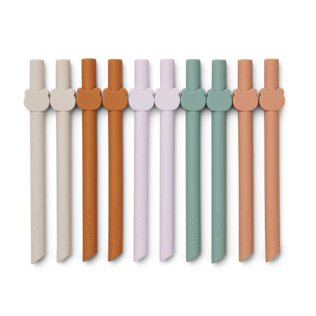 商品Liewood|Liewood Badu Kids' Straws - Multi (10 Pack),价格¥121,第1张图片
