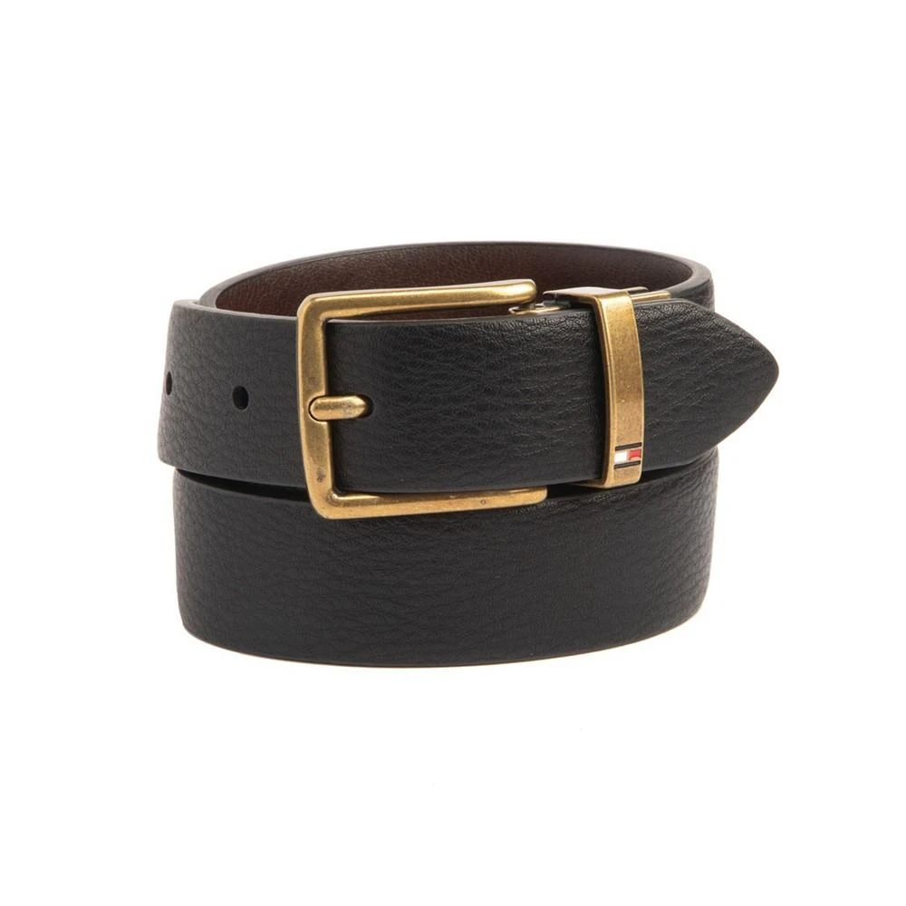 商品Tommy Hilfiger|Big Boys Navy Blue and Brown Reversible Stretch Belt,价格¥253,第2张图片详细描述