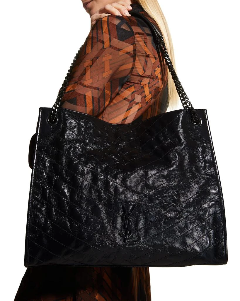 商品Yves Saint Laurent|Niki Large YSL Crinkled Calf Leather Shoulder Bag,价格¥20691,第2张图片详细描述