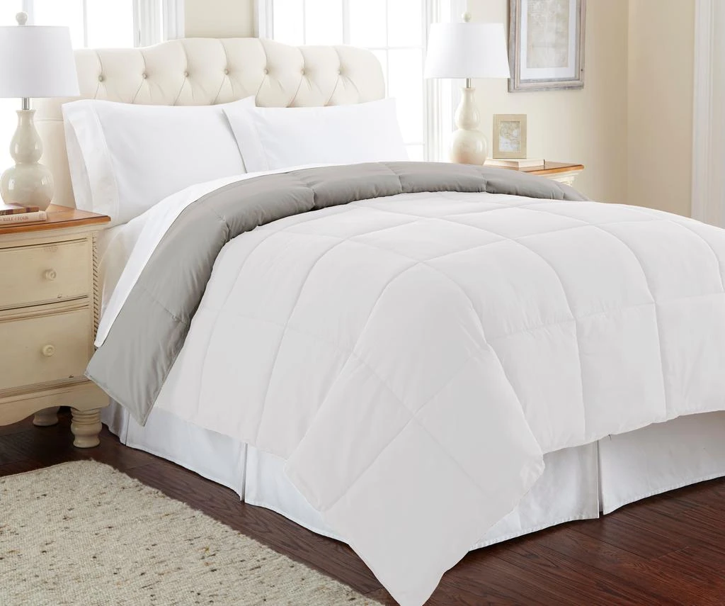 商品Modern Threads|Down Alternative Microfiber Quilted Reversible Comforter / Duvet Insert,价格¥246,第4张图片详细描述