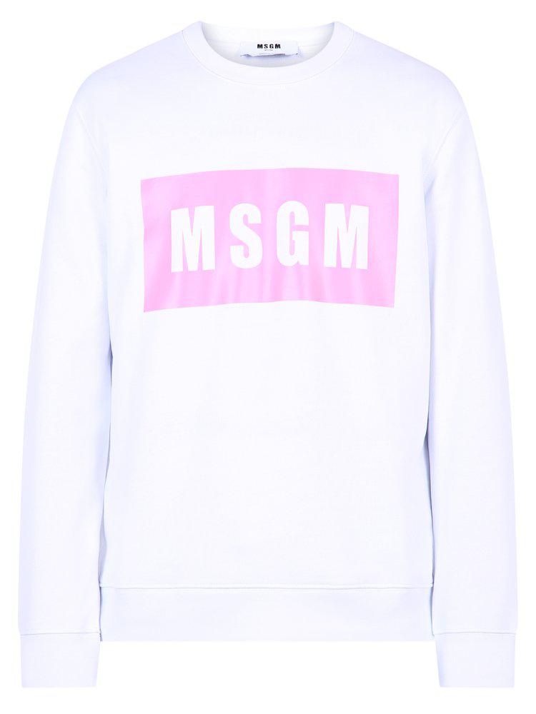 MSGM Logo Box Printed Sweatshirt商品第1张图片规格展示
