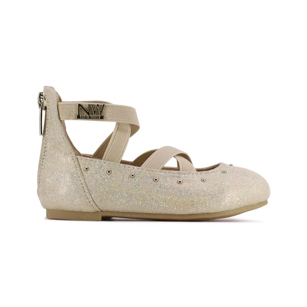 商品Nine West|Toddler Girls Bree Ballet Flat Shoes,价格¥171,第2张图片详细描述