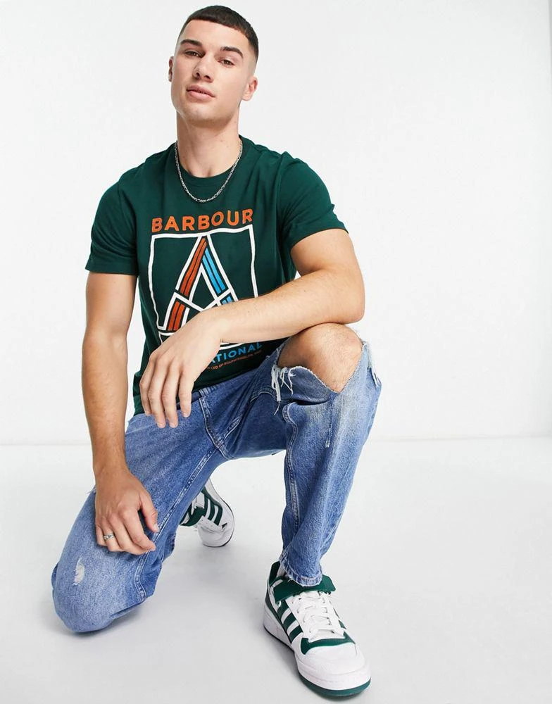 商品Barbour|Barbour International A722 print t-shirt in green,价格¥235,第2张图片详细描述