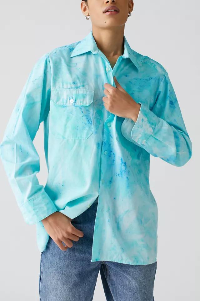 商品Urban Outfitters|Urban Renewal Remade Marble Dye Button-Down Shirt,价格¥147,第6张图片详细描述