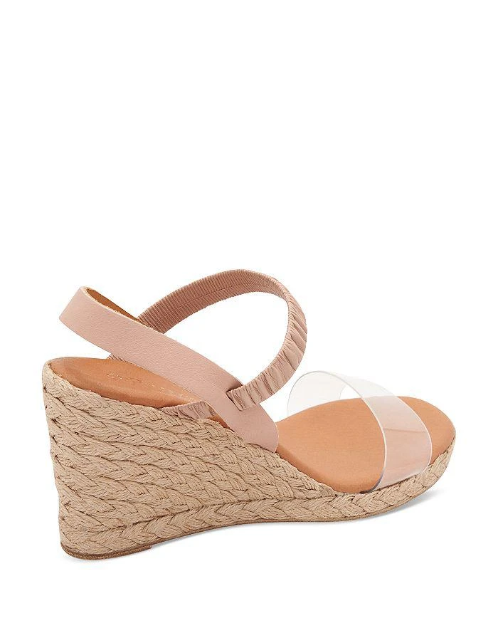 商品Andre Assous|Women's Alberta Transparent Strap Espadrille Wedge Heel Sandals,价格¥1114,第5张图片详细描述