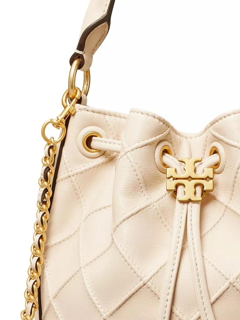 商品Tory Burch|Mini Fleming Soft Leather Bucket Bag,价格¥1968,第5张图片详细描述