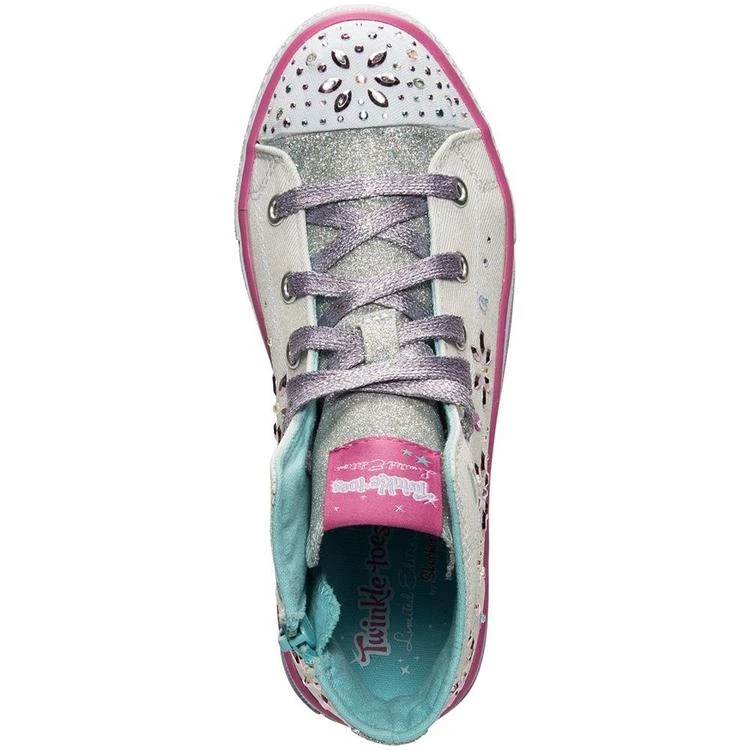 女小童Little Girls' Twinkle Toes: Shuffles - Sparkly and Sweet High Top Sneakers from Finish Line 商品